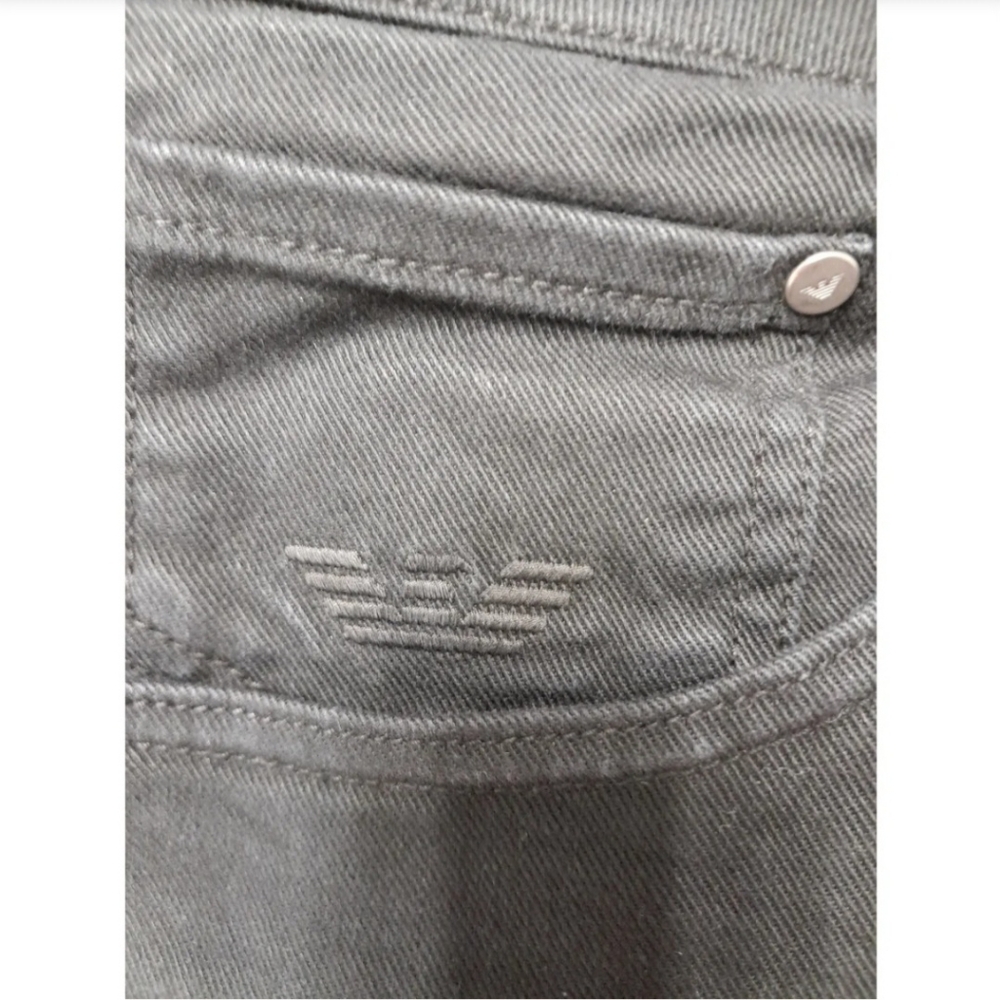Emporio Armani Black Slim Jeans with Tapered Fit - Picture 3 of 8